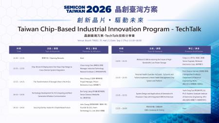 2026SEMICON_晶創臺灣方案_TechTalk技術分享會